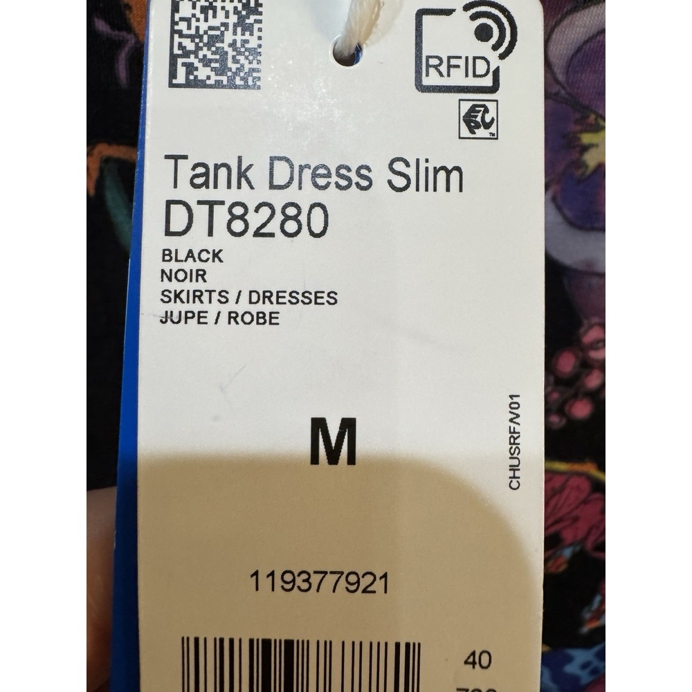 Adidas Originals "Poisonous Garden" floral print tank dress Size Medium Bodycon - Picture 6 of 13